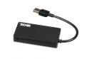 IBOX Hub USB 3.0 4-portowy slim Czarny z szybkim transferem