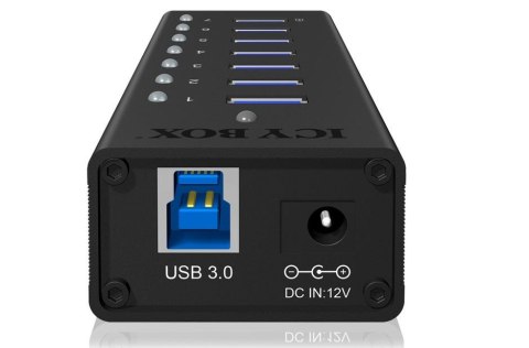 IcyBox IB-AC618 aktywny 7-portowy hub USB 3.0 z ładowaniem