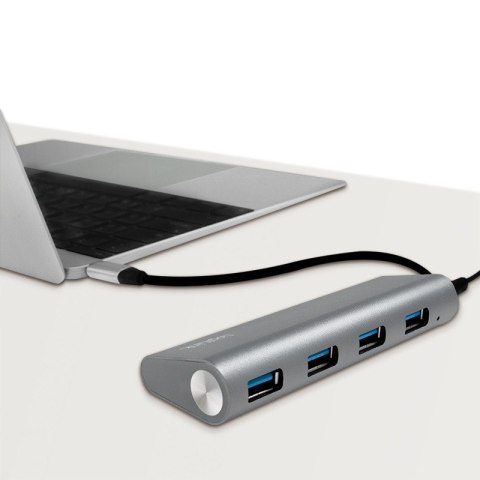LogiLink Hub 4xUSB 3.1 USB-C aluminiowa obudowa elegancki