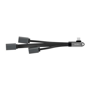 LogiLink Hub USB 3.2 USB-C 90° 3xUSB-A 0.15m szybki adapter