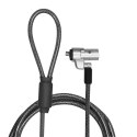 LogiLink Linka zabezpieczająca do notebooka Noble Lock PVC czarna