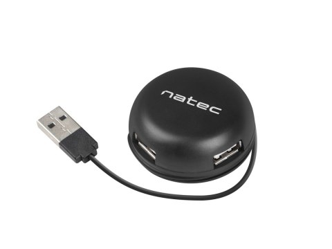 Hub USB Natec Bumblebee 4 porty czarny USB 2.0 estetyczny