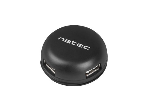 Hub USB Natec Bumblebee 4 porty czarny USB 2.0 estetyczny