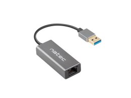 Natec Karta sieciowa Cricket USB 3.0 RJ-45 1Gb szybki zewnętrzny adapter
