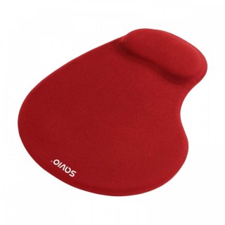 Podkładka żelowa Savio MP-01R czerwona z podpórką ergonomiczną