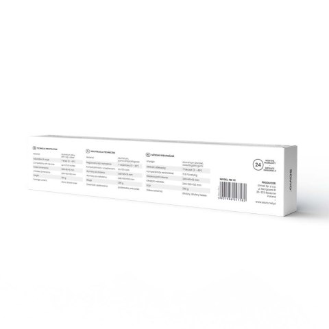 Podstawka biurowa Savio PB-01 regulowana składana z aluminium