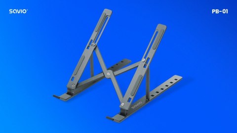 Podstawka biurowa Savio PB-01 regulowana składana z aluminium
