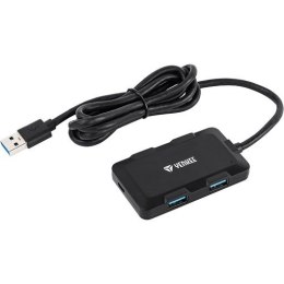 YENKEE Hub ładujący 4 porty USB 3.0 szybki czarny rozdzielacz