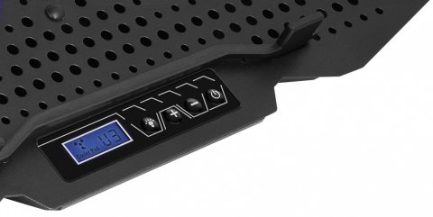 Podkładka chłodząca YENKEE YSN 310 duża RGB z wentylacją i LCD