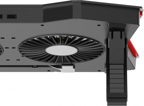 Podkładka chłodząca YENKEE YSN 310 duża RGB z wentylacją i LCD