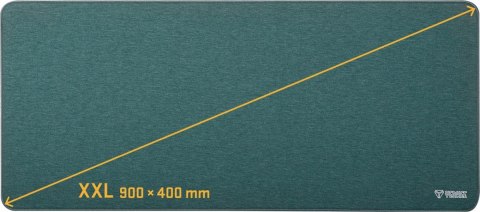 Podkładka pod klawiaturę i mysz YENKEE XXL szara z antypoślizgową podstawą