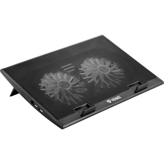 Podkładka chłodząca YENKEE YSN 120 LED cicha z 2 gniazdami USB do laptopów 17"