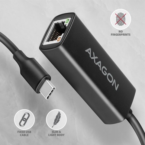 Karta sieciowa AXAGON ADE-ARC Gigabit Ethernet USB-C 3.2 kompaktowy