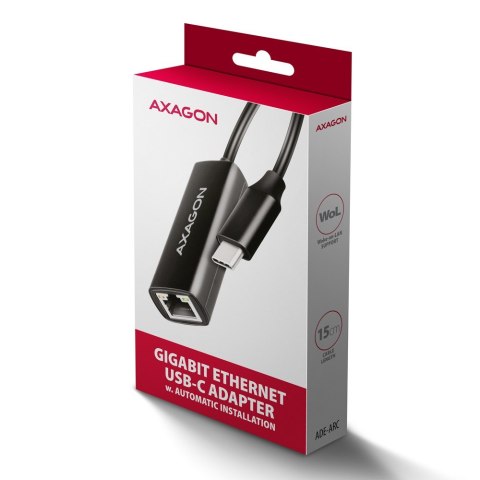 Karta sieciowa AXAGON ADE-ARC Gigabit Ethernet USB-C 3.2 kompaktowy