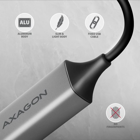 AXAGON ADE-TXCA Karta sieciowa Gigabit Ethernet USB-C z adapterem USB-A