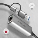 AXAGON ADE-TXCA Karta sieciowa Gigabit Ethernet USB-C z adapterem USB-A