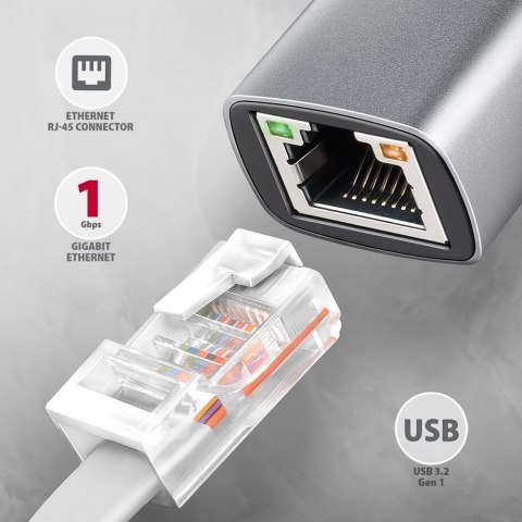 Karta sieciowa AXAGON ADE-TXPD Gigabit Ethernet USB-C 100W dla laptopów