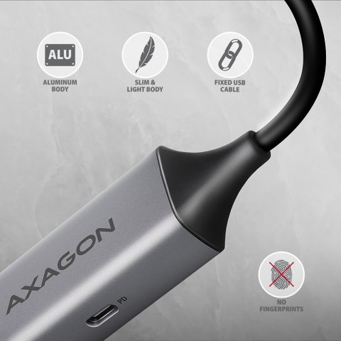 Karta sieciowa AXAGON ADE-TXPD Gigabit Ethernet USB-C 100W dla laptopów