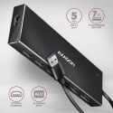 Hub AXAGON HUE-F7A 7-portowy USB 3.2 Gen 1 z kablem 1m