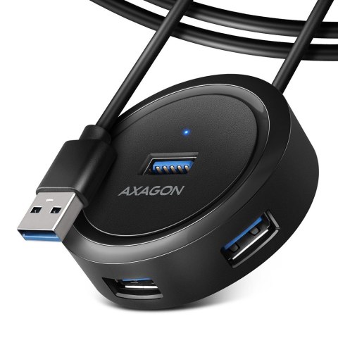 AXAGON HUE-P1AL Hub 4-portowy USB 3.2 Gen 1 szybki rozgałęziacz