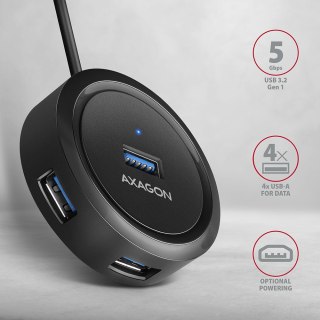 AXAGON HUE-P1AL Hub 4-portowy USB 3.2 Gen 1 szybki rozgałęziacz