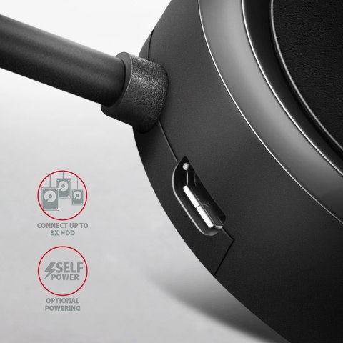 AXAGON HUE-P1AL Hub 4-portowy USB 3.2 Gen 1 szybki rozgałęziacz