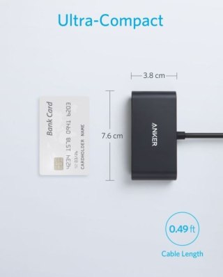 Anker USB-C Hub 3w1 4K HDMI szary ultrakompaktowy koncentrator