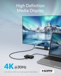 Anker USB-C Hub 3w1 4K HDMI szary ultrakompaktowy koncentrator