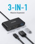 Anker USB-C Hub 3w1 4K HDMI szary ultrakompaktowy koncentrator