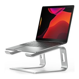 Podstawka CRONG AluBench aluminiowa ergonomiczna srebrna do laptopa