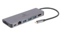 Hub USB-C Gembird HDMI 1xUSB-C 2xUSB-A 100W Gigabitowy