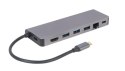 Hub USB-C Gembird HDMI 1xUSB-C 2xUSB-A 100W Gigabitowy