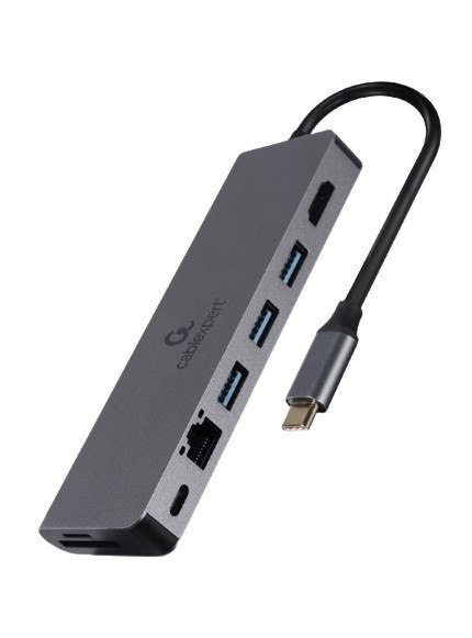 Hub USB-C Gembird HDMI 1xUSB-C 2xUSB-A 100W Gigabitowy