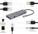 Hub USB-C Gembird HDMI 1xUSB-C 2xUSB-A 100W Gigabitowy
