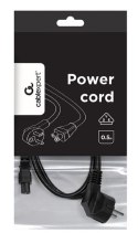 Gembird Kabel zasilający C5 0.5m VDE czarny przewód Schuko