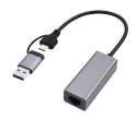 Karta sieciowa Gembird USB 3.1 Gigabitowa z Typ A i C
