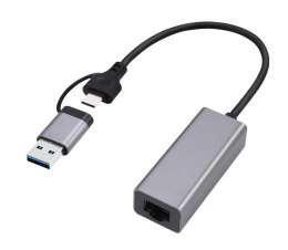 Karta sieciowa Gembird USB 3.1 Gigabitowa z Typ A i C