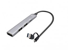 I-tec Hub USB-C USB-A Metal 1x USB 3.0 3x USB 2.0 kompaktowy