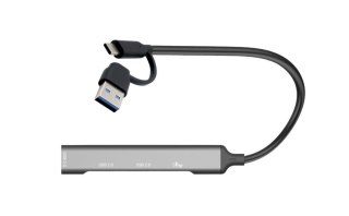 I-tec Hub USB-C USB-A Metal 1x USB 3.0 3x USB 2.0 kompaktowy