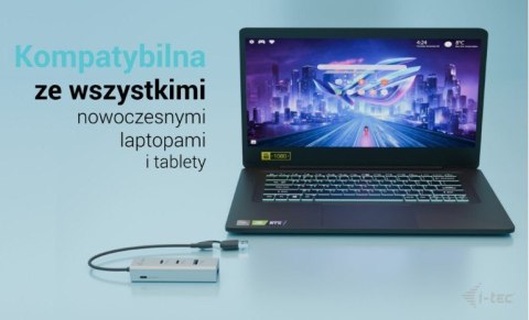 HUB i-tec Uniwersalny metalowy 2xUSB-C 2xUSB-A PD 85W szybkie ładowanie