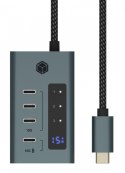 IcyBox Hub IB-HUB1454-C31 4 port Type C aktywny z 24W PSU