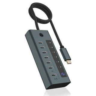 IcyBox Hub IB-HUB1457-C31 7 port Type C HUB z 36W zasilaczem rozbudowa USB