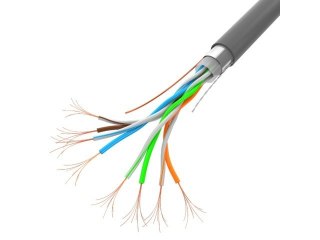 Kabel LAN FTP 100Mb/s 305m CCA szary do sieci komputerowych