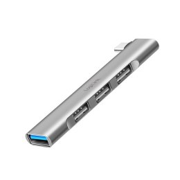 LogiLink HUB USB-C 1x USB-A 3.0 3x USB-A 2.0 kompaktowy aluminiowy