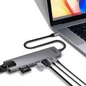 Stacja dokująca Media-Tech MT5046 8 w 1 GIGA LAN Hub z USB-C