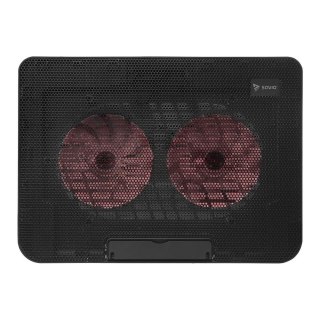 Podstawka chłodząca Savio COS-02 LED z 2 wentylatorami dla laptopów do 17,3"