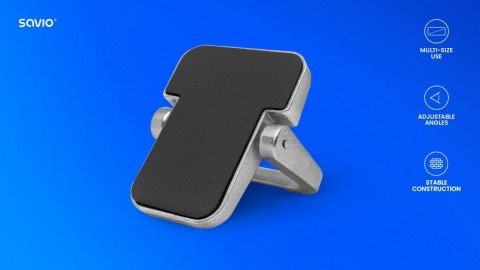 Savio Stopki do laptopa srebrne PB-03 regulowane uniwersalne