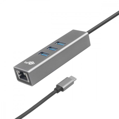 Adapter TB USB C - RJ45 oraz 3xUSB A 1000 Mb/s wydajny