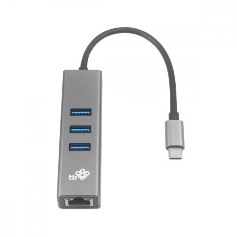 Adapter TB USB C - RJ45 oraz 3xUSB A 1000 Mb/s wydajny