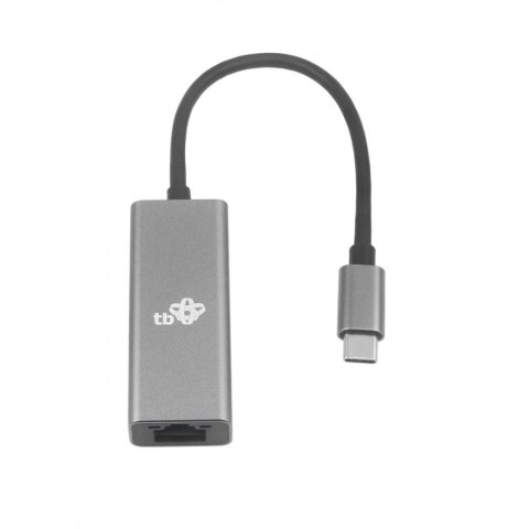 Adapter TB USB C RJ45 szary 10/100/1000 Mbps aluminiowy